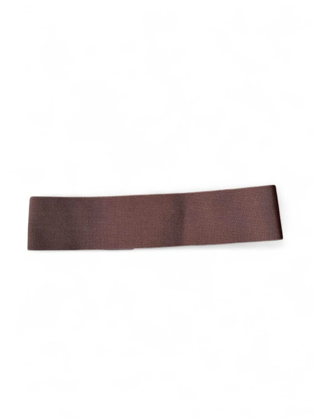 Vince Camuto Cognac Stretch Waist Belt Gold Ring Buckle Quiet Luxury Minimalist